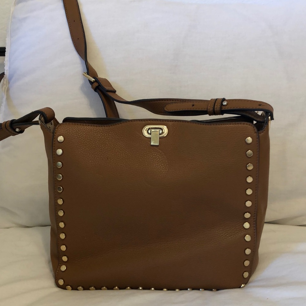 Brown leather purse